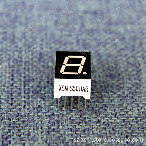 0.50" 1 Digit 7 Segment LED Display (XSM-S5011AR)